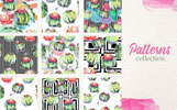 Cacti Watercolor Png Ilustrace šablona Malý screenshot Ilustrace "Cacti Watercolor Png"