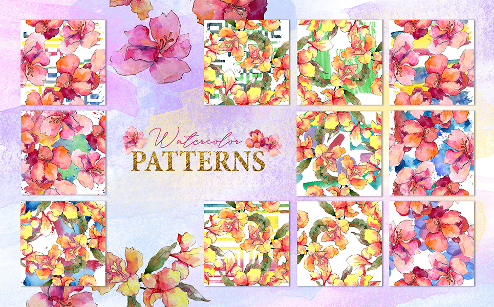 Alstroemeria Watercolor Png Illustration Theme Small Screenshot Alstroemeria Watercolor Png Illustration