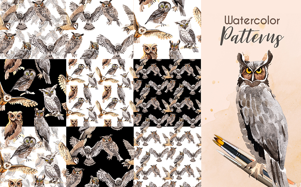 Owl Watercolor png Illustration Theme Small Screenshot Owl Watercolor png Illustration