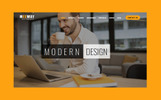 Meeway Landing Page Vorlage Kleiner Screenshot Landing Page Template namens "Meeway"