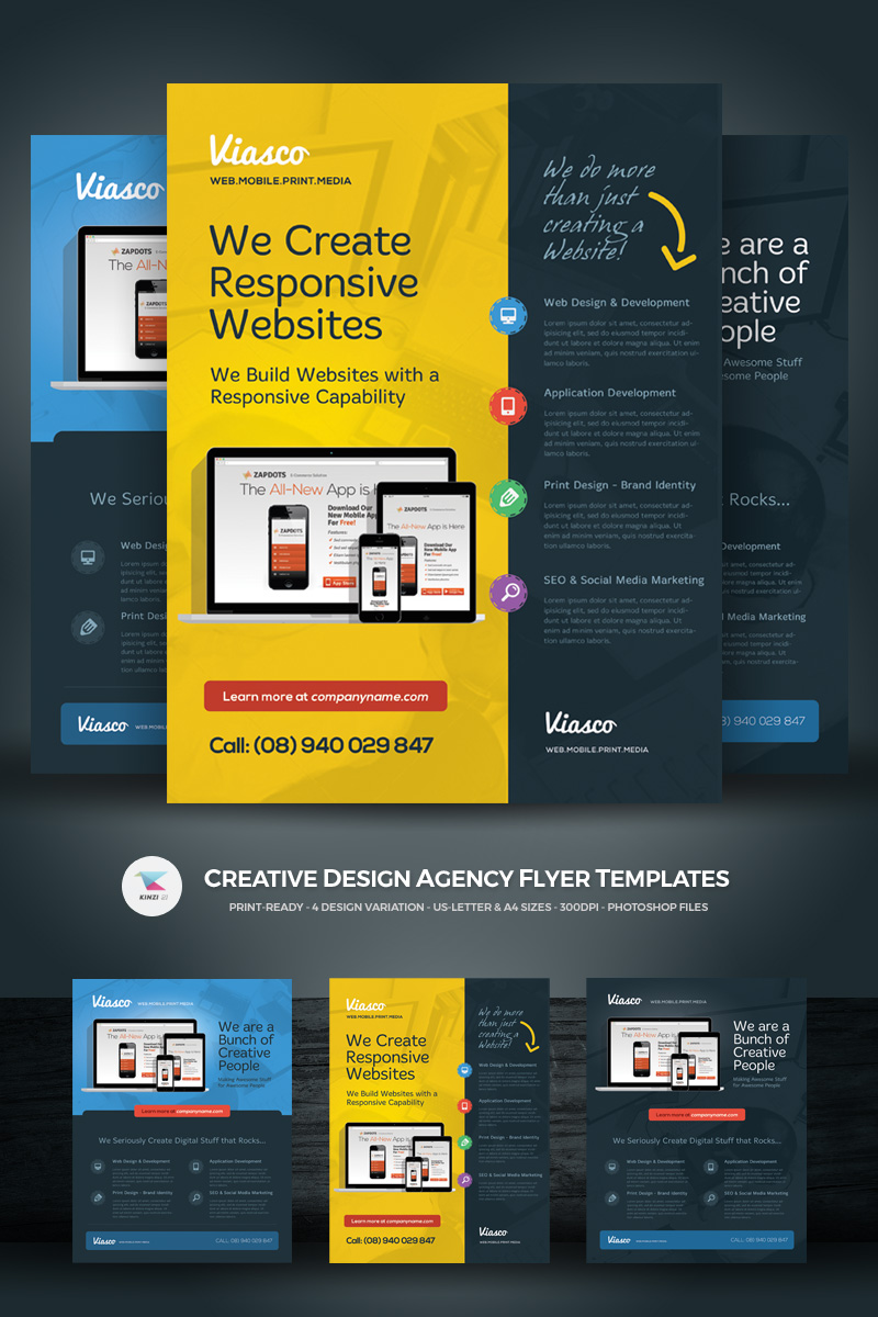 creative design agency flyer corporate identity template 69354 design agency flyer