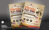 Family Fun Day Flyer Kurumsal kimlik Küçük Ekran Görüntüsü Family Fun Day Flyer Kurumsal Kimlik Şablonu