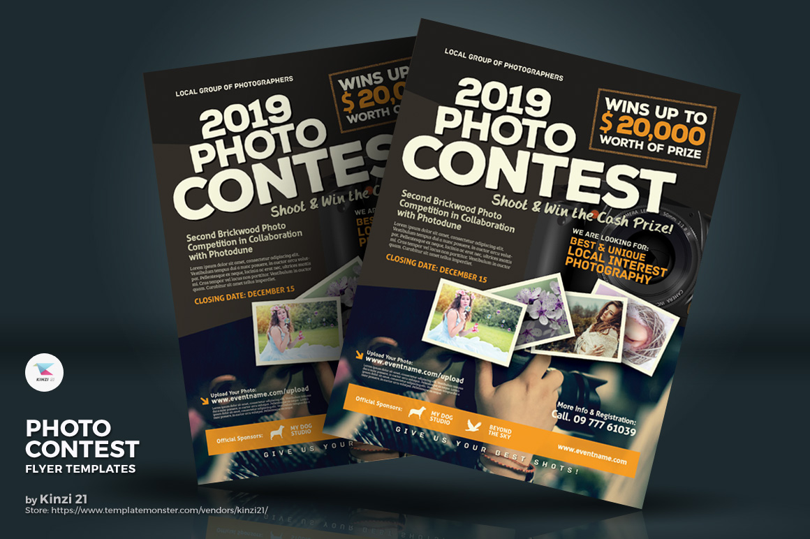 photo contest flyers corporate identity template 70807 photo flyer