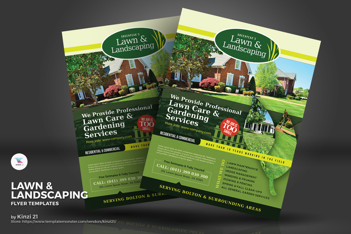 lawn landscaping flyers corporate