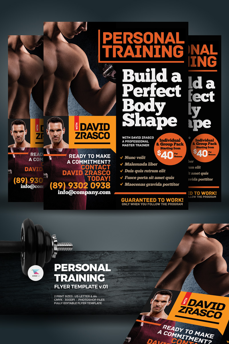 personal training flyer tema