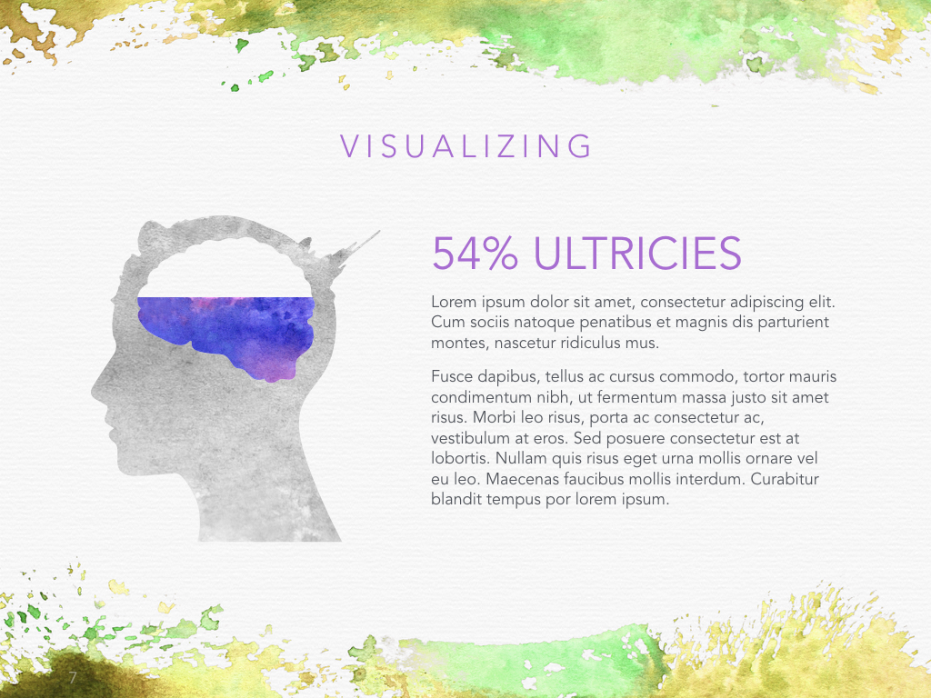 Watercolor Presentation Keynote Theme Small Screenshot Watercolor Presentation Keynote Template