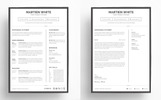 Martien White - Professional Resume Theme Small Screenshot Martien White - Professional Resume Template