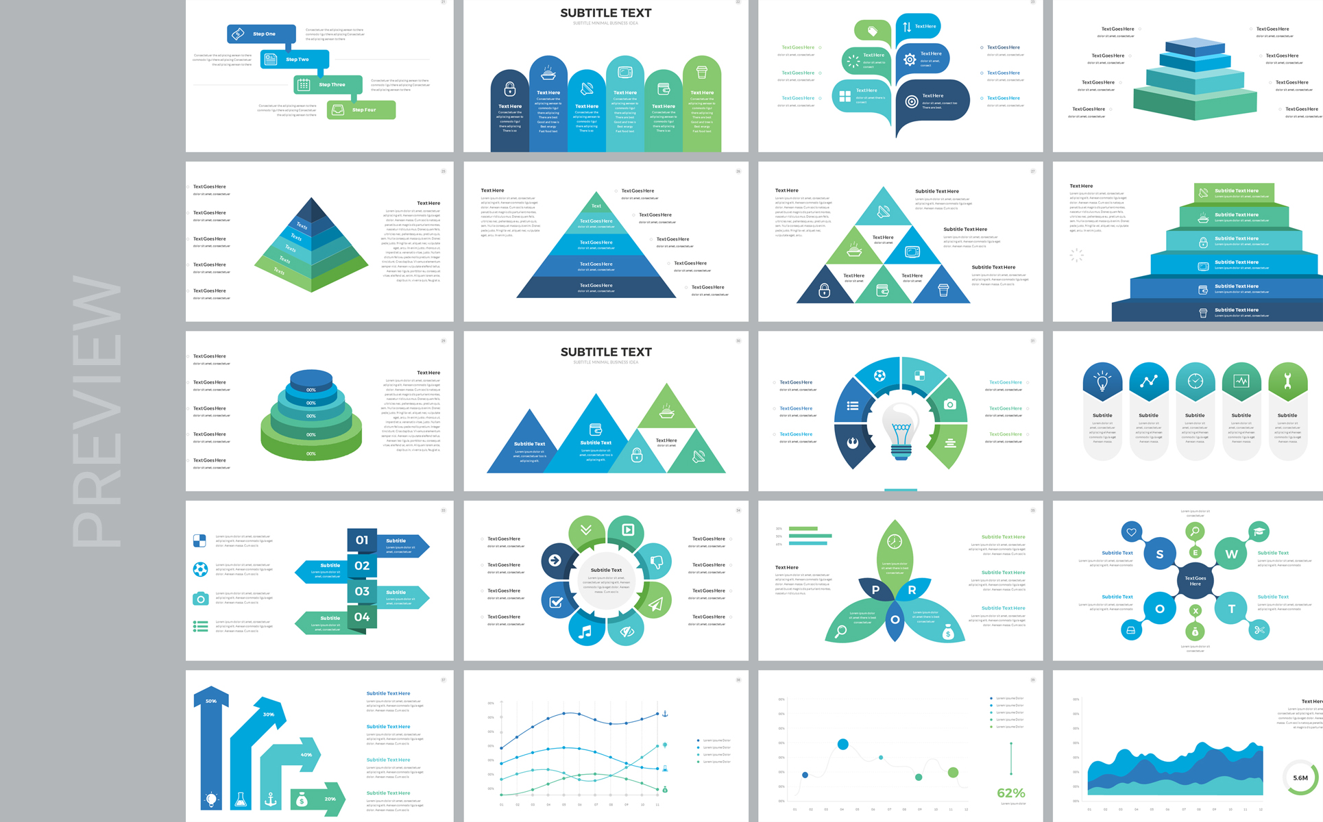 InfoShop-Infographic Presentation Beautiful PPTX Theme Small Screenshot InfoShop-Infographic Presentation PowerPoint Template