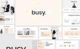 Busy Modern Clean Business PowerPoint Theme Kleiner Screenshot PowerPoint Vorlage namens "Busy Modern Clean Business"