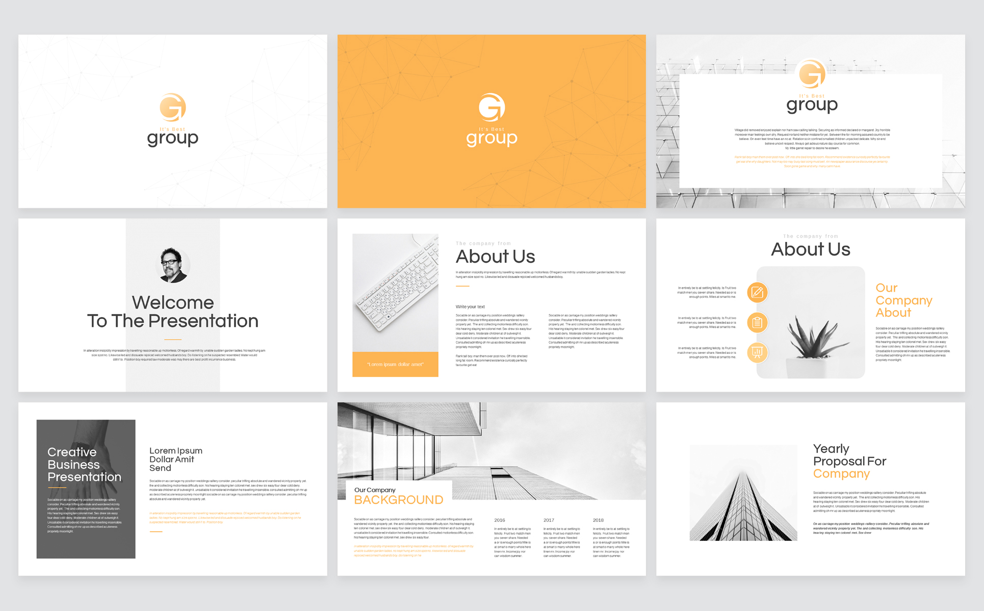 Modern Business Beautiful PPT Theme Small Screenshot Modern Business PowerPoint Template