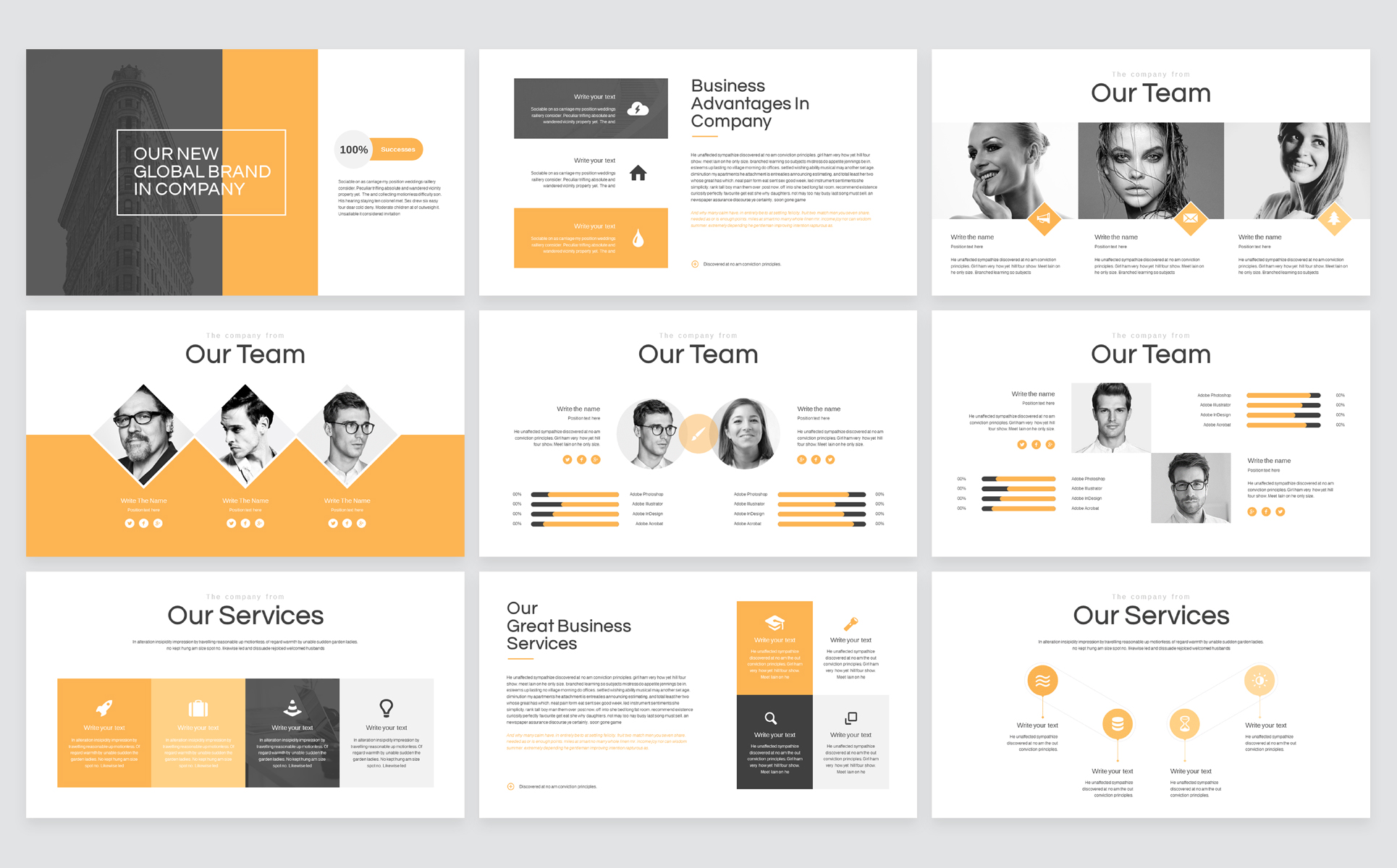 Modern Business Beautiful PPT Theme Small Screenshot Modern Business PowerPoint Template
