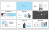 Frosty Clean Modello PowerPoint Screenshot piccolo Modello PowerPoint #80969 "Frosty Clean"