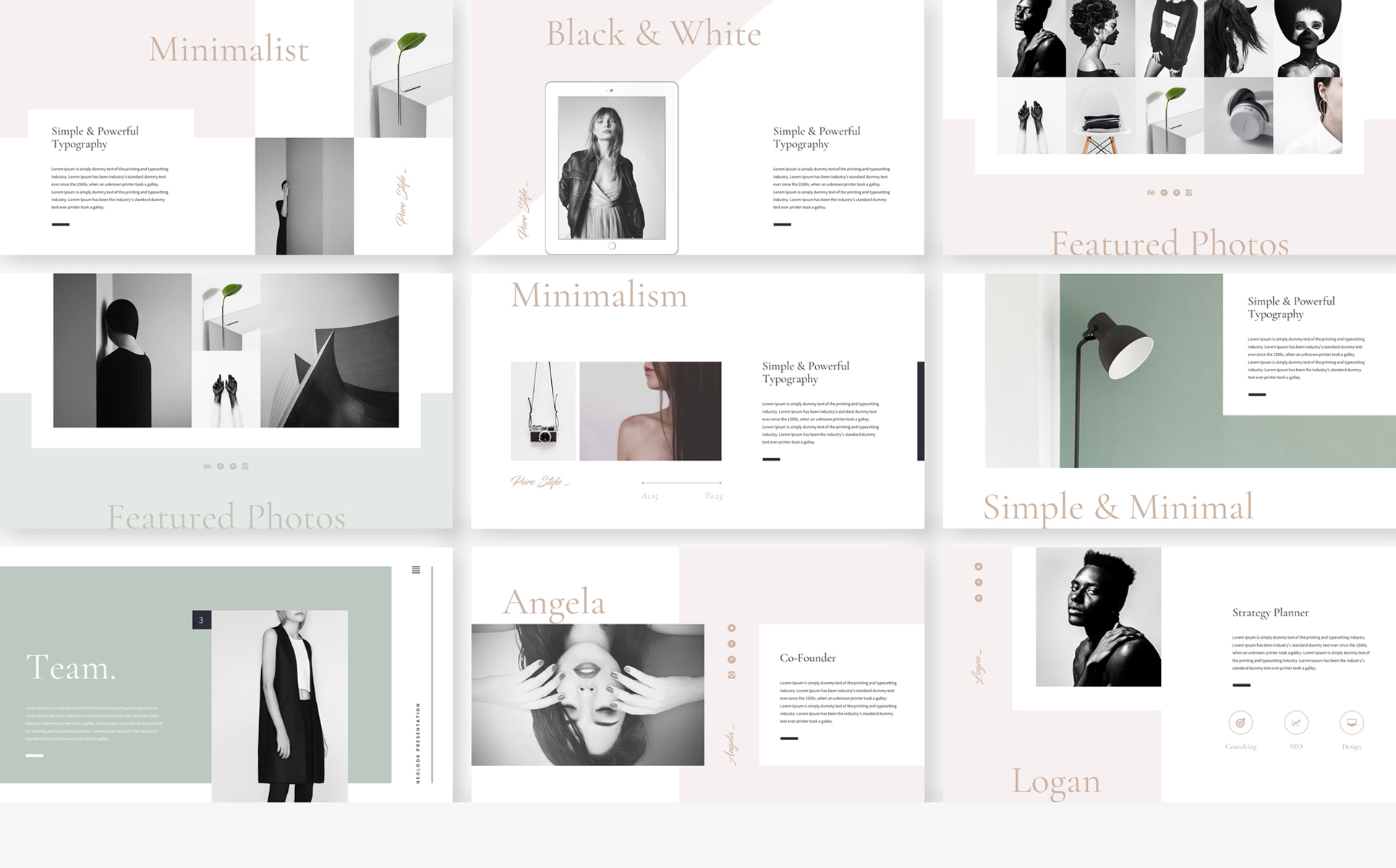 Neolook Minimal Professional Presentation Theme Small Screenshot Neolook Minimal PowerPoint Template