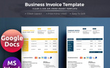 Commercial Google Docs Invoice Premium Corporate identity Template Small Screenshot Commercial Google Docs Invoice Corporate Identity Template