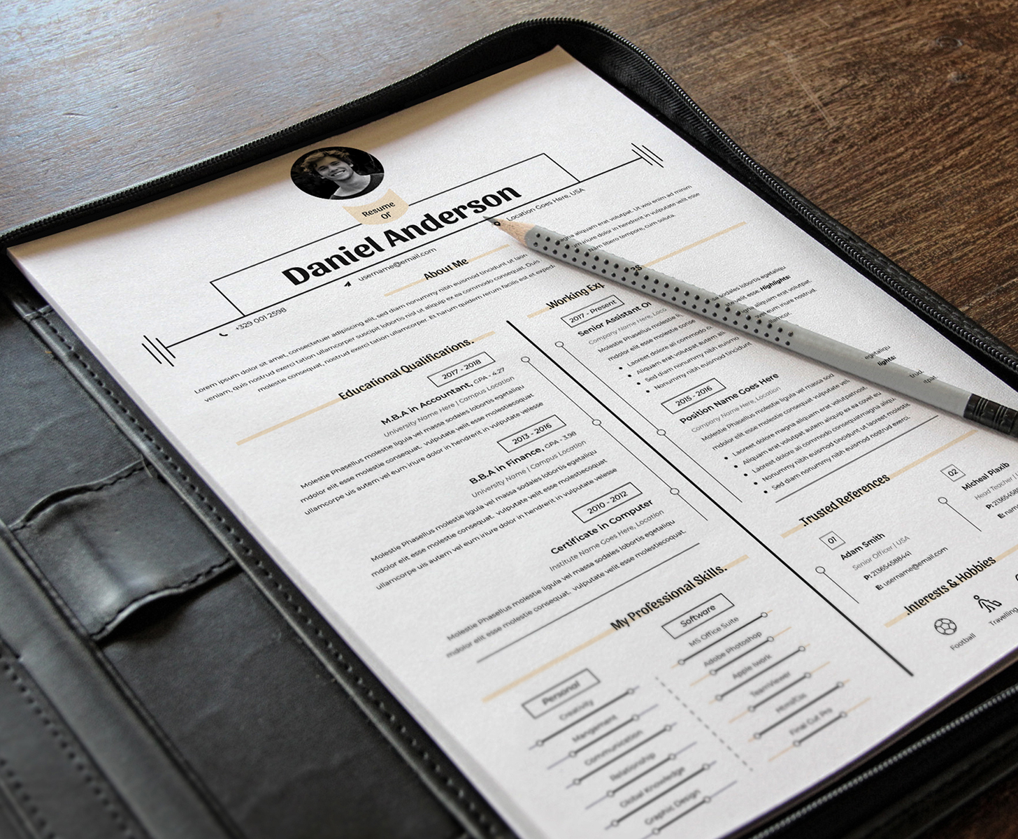 Download Резюме "Clean &amp; Professional Editable Word Apple Pages Cv Resume Template" / Clean &amp; Professional Editable Word Apple Pages Cv Resume Template - Резюме на тему графика resume template,cv design,creative,ms word,clean cv,word resume,apple pages,curriculum vitae,biodata,cover letter,job application,modern,professional,infographic,powerpoint template,docx,simp