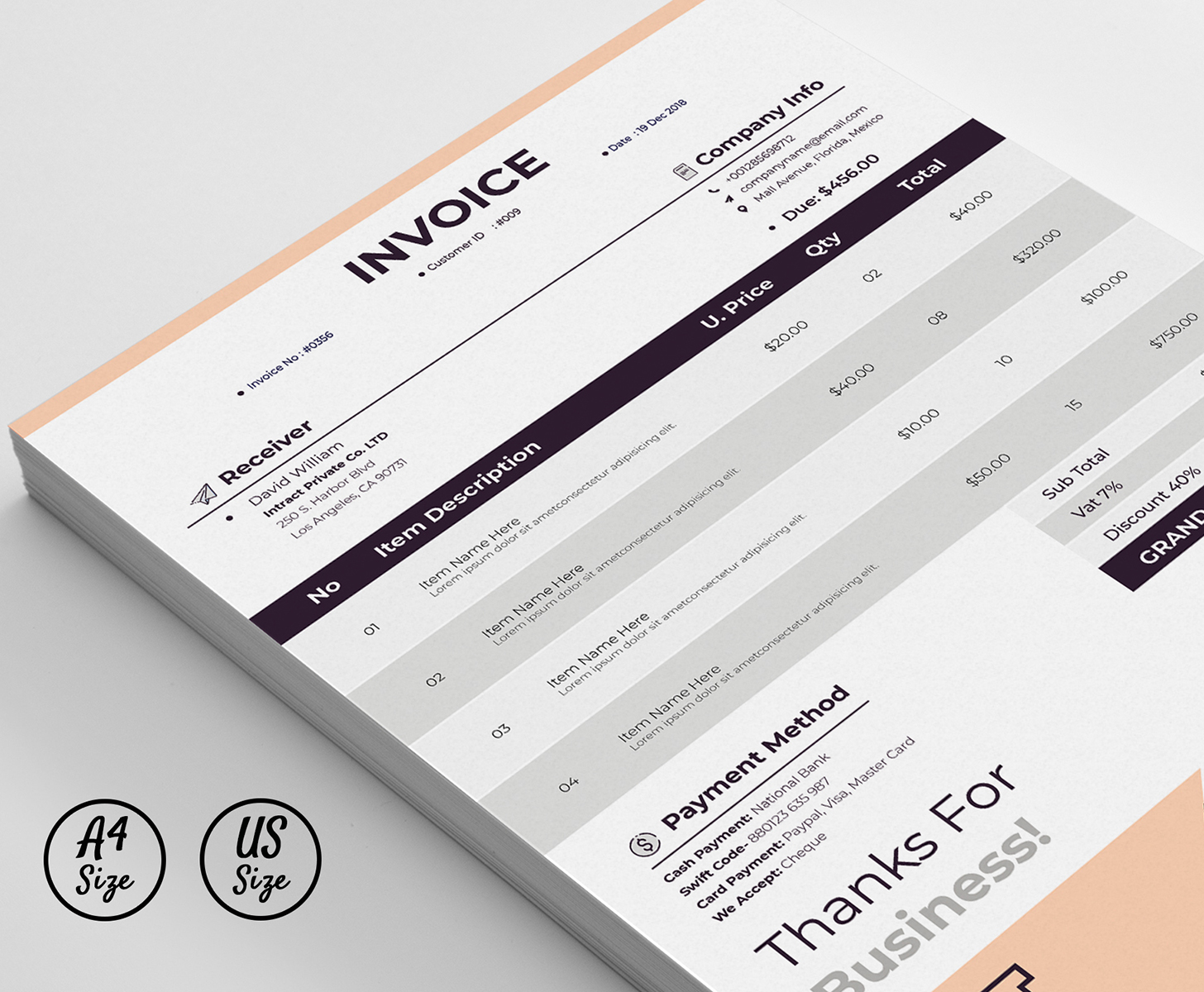 Download Фирменный стиль "Geo Auto Calculation Excel Apple Numbers Invoice Bill" / Geo Auto Calculation Excel Apple Numbers Invoice Bill - Фирменный стиль на тему графика invoice template,ms word,auto calculation,cash memo,modern,apple pages,numbers,excel,ecommerce,google sheets,quotation,best invoice,proforma,sales template,top factuur,bill,corporate,rechnung
