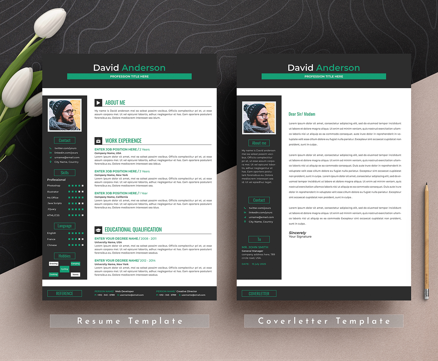 Download Резюме "Clean &amp; Professional Editable Word Apple Pages Cv Resume Template" / Clean &amp; Professional Editable Word Apple Pages Cv Resume Template - Резюме на тему графика resume template,cv design,creative,ms word,clean cv,word resume,apple pages,curriculum vitae,biodata,cover letter,job application,modern,professional,infographic,powerpoint template,docx,simp