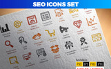 SEO (Search Engine Optimization) Iconset Küçük Ekran Görüntüsü Premium SEO (Search Engine Optimization) Iconset Şablon