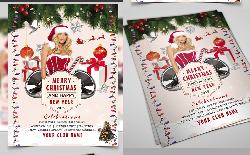Christmas Party Flyer Corporate Identity Template 69621