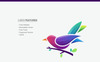 Bird Tema de Logotipo Captura de Pantalla Grande Plantilla de Logotipo para Sitio de Gráficos New Screenshots BIG