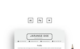 Karanf Doe Clean Resume Theme Small Screenshot Karanf Doe Clean Resume Template