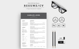 Kabiles John Designer & Developer Resume Theme Small Screenshot Kabiles John Designer & Developer Resume Template