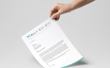 Clean & Word Letterhead 企业设计 小的屏幕截图 "Clean & Word Letterhead" 企业设计模板