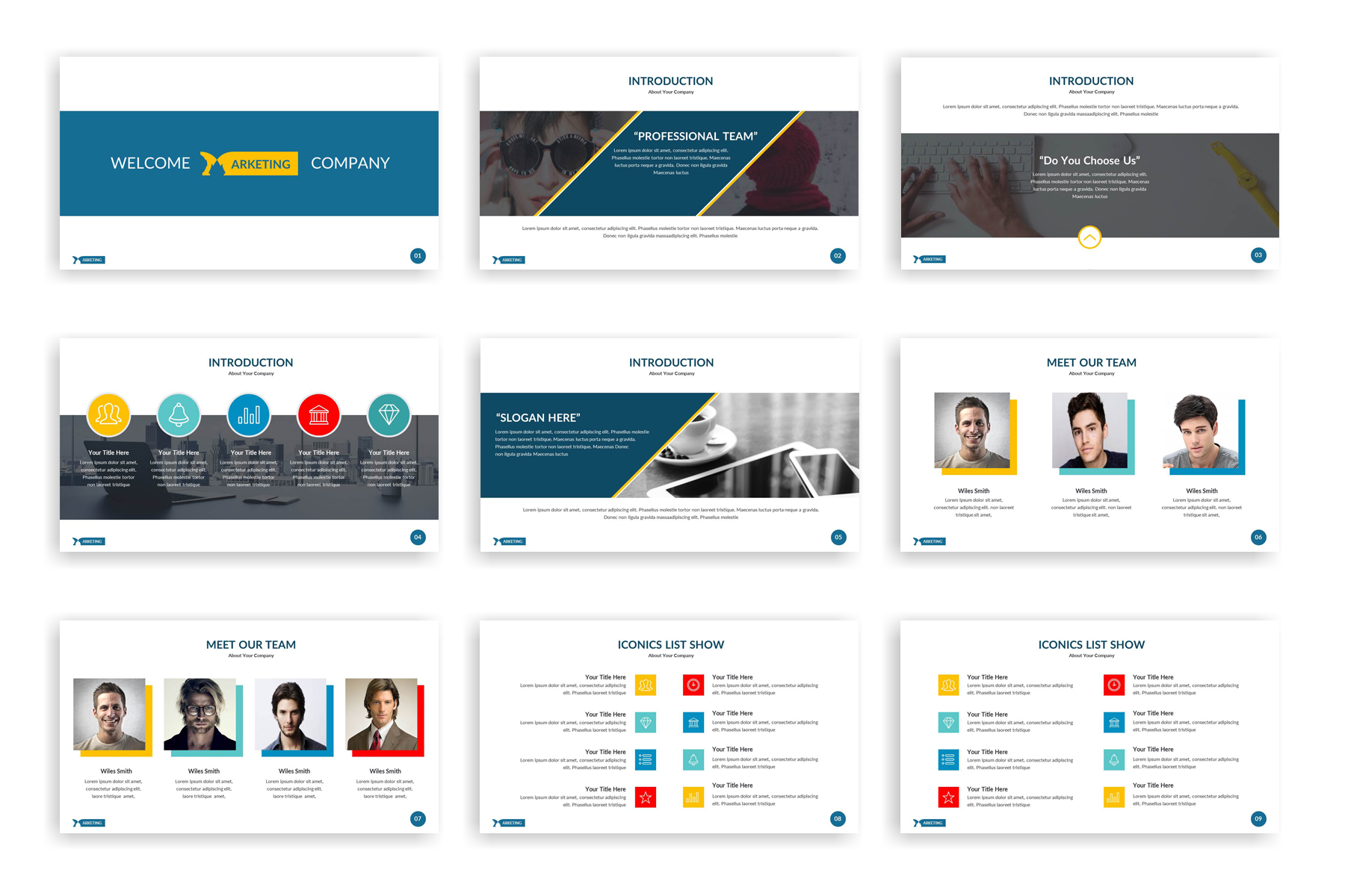 Marketing Creative Presentation Theme Small Screenshot Marketing PowerPoint Template