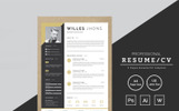 Willes Jhons Premium Resume Theme Small Screenshot Willes Jhons Resume Template