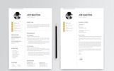 Joe Baston Resume Theme Small Screenshot Joe Baston Resume Template