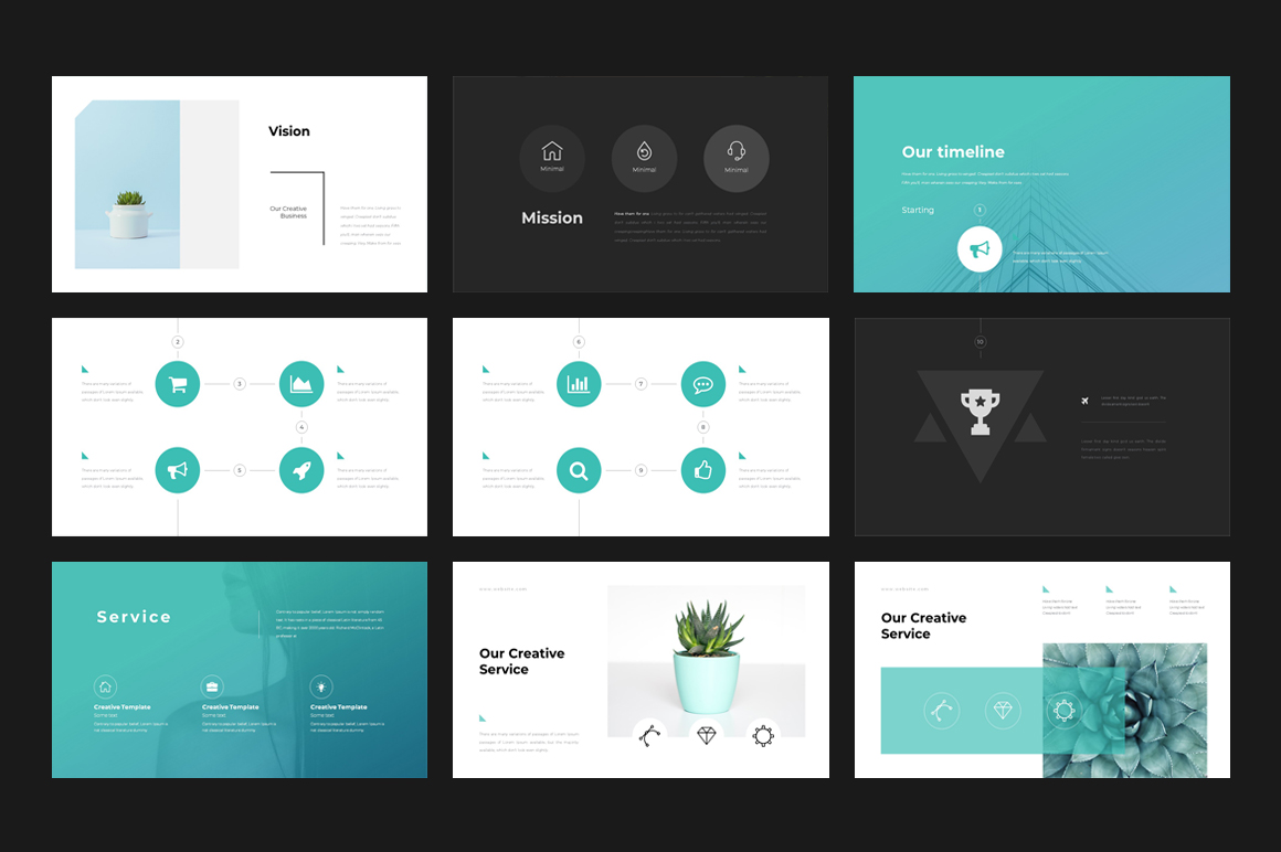 corporate powerpoint template 75852
