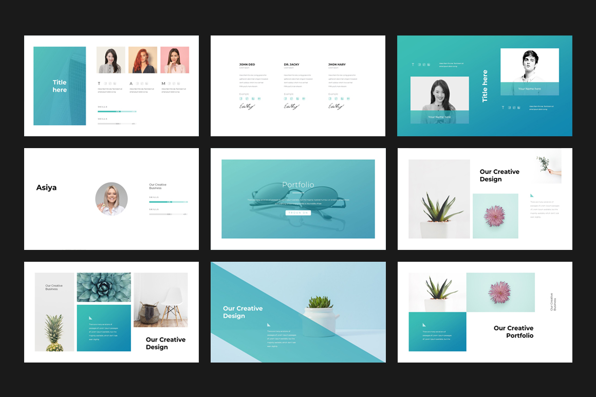 corporate powerpoint template 75852