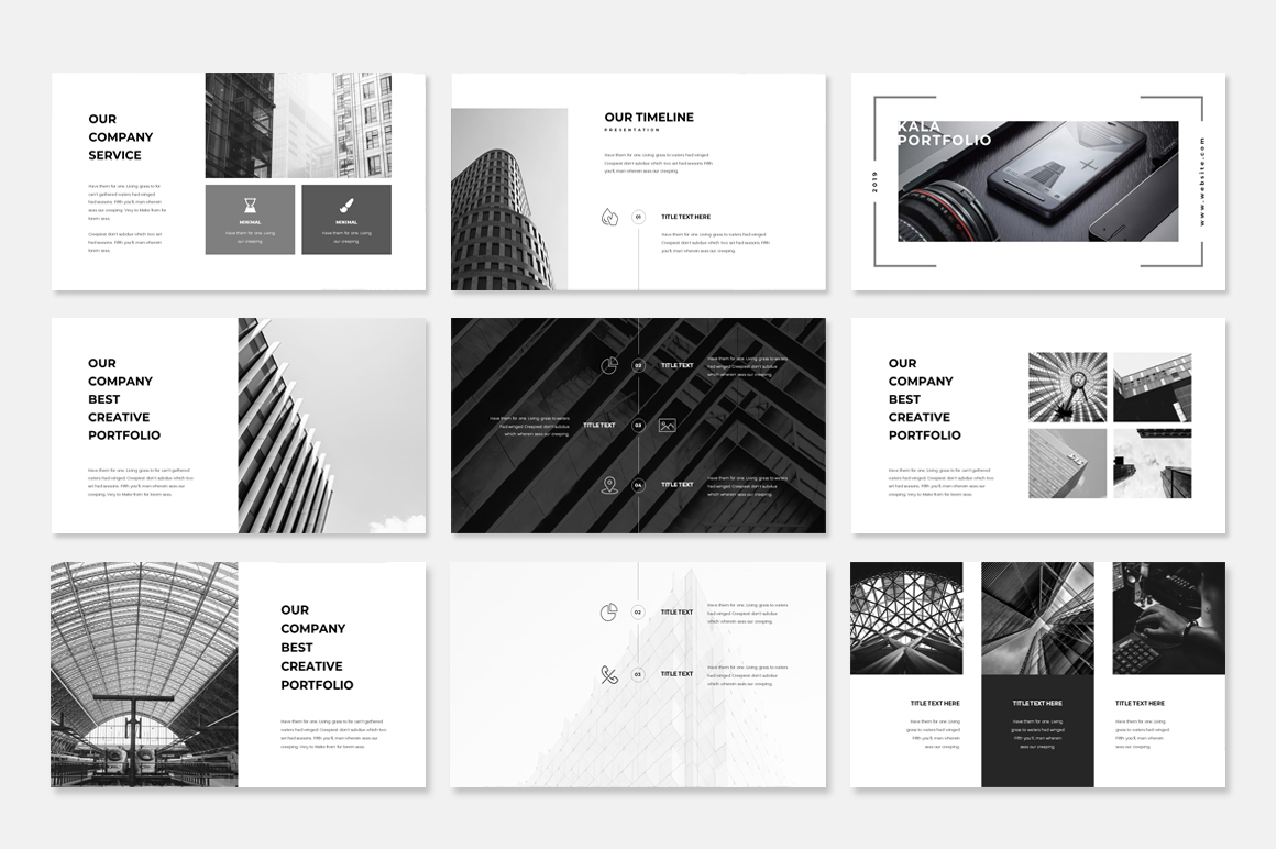 Minimal Tema PowerPoint Screenshot piccolo Tema PowerPoint #80928 "Minimal"