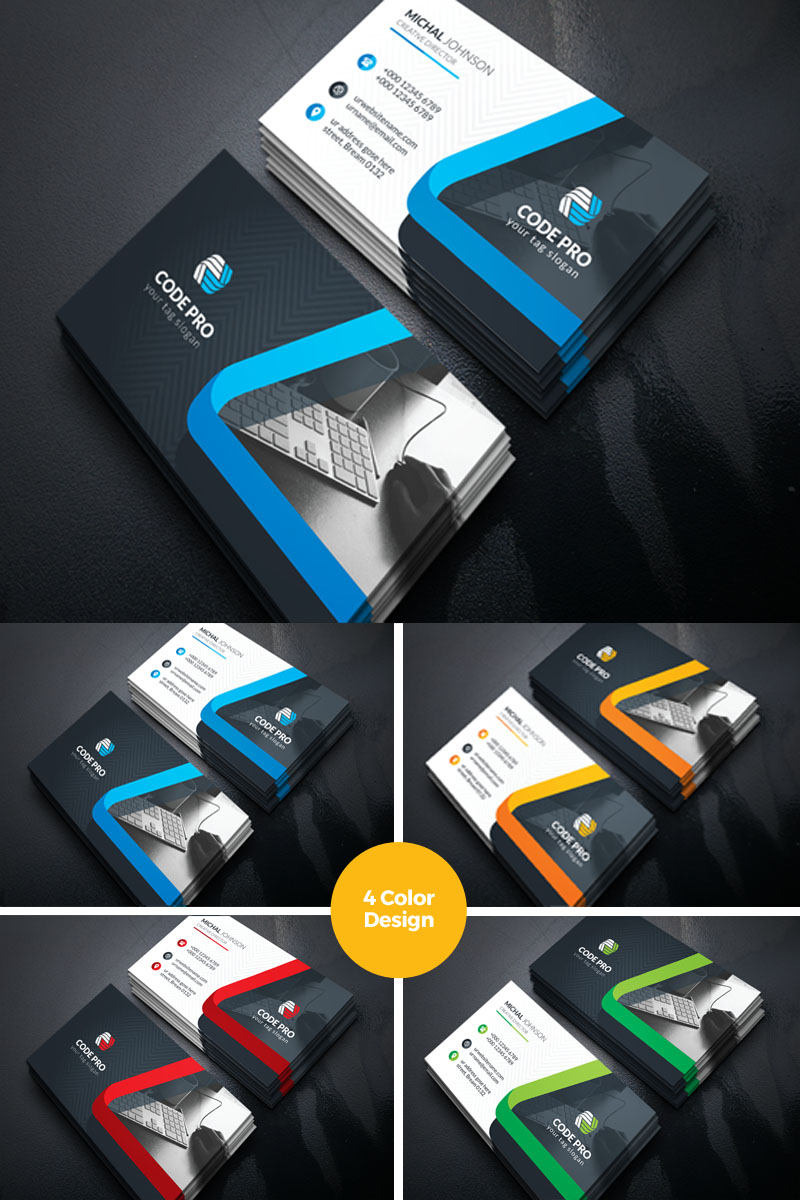 fashion shop corporate business card corporate identity template 69298 corporate business cards