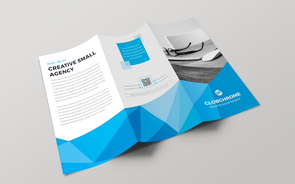 Conference Trifold Brochure De Identidade Corporativa Screenshot Pequeno Conference Trifold Brochure Template de Identidade Corporativa №69505