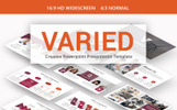 Varied - Premium Modèle PowerPoint Petite capture d'écran "Varied -" modèle PowerPoint