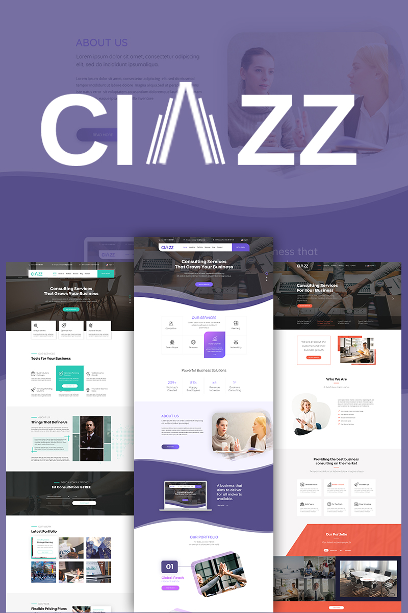 Ciazz Multipurpose PSD Theme Großer Screenshot PSD Vorlage namens "Ciazz Multipurpose" New Screenshots BIG