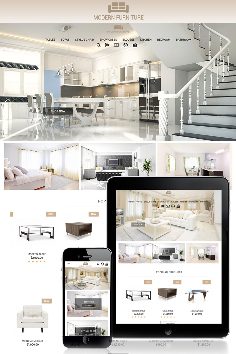 Modern Furniture 1.7 Flexível Tema PrestaShop Screenshot Pequeno Modern Furniture 1.7 Tema PrestaShop №70422