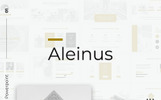 Aleinus - Creative Minimal Presentation Plantilla PowerPoint Captura de Pantalla Pequeña Plantilla PowerPoint para Sitio de Gráficos
