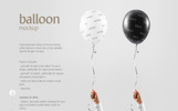 Balloon Product Mockup Template Small Screenshot Balloon Product Mockup