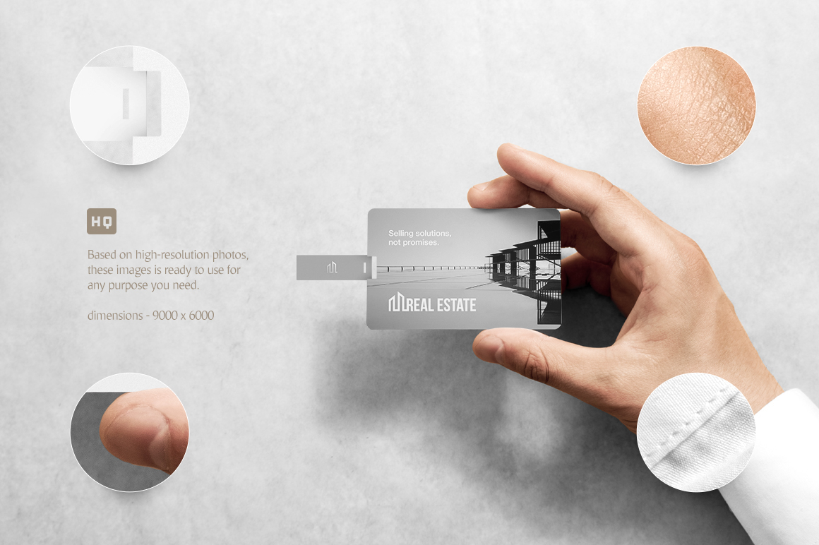 Wafer USB Wallet Card Product Mockup Template Small Screenshot Wafer USB Wallet Card Product Mockup