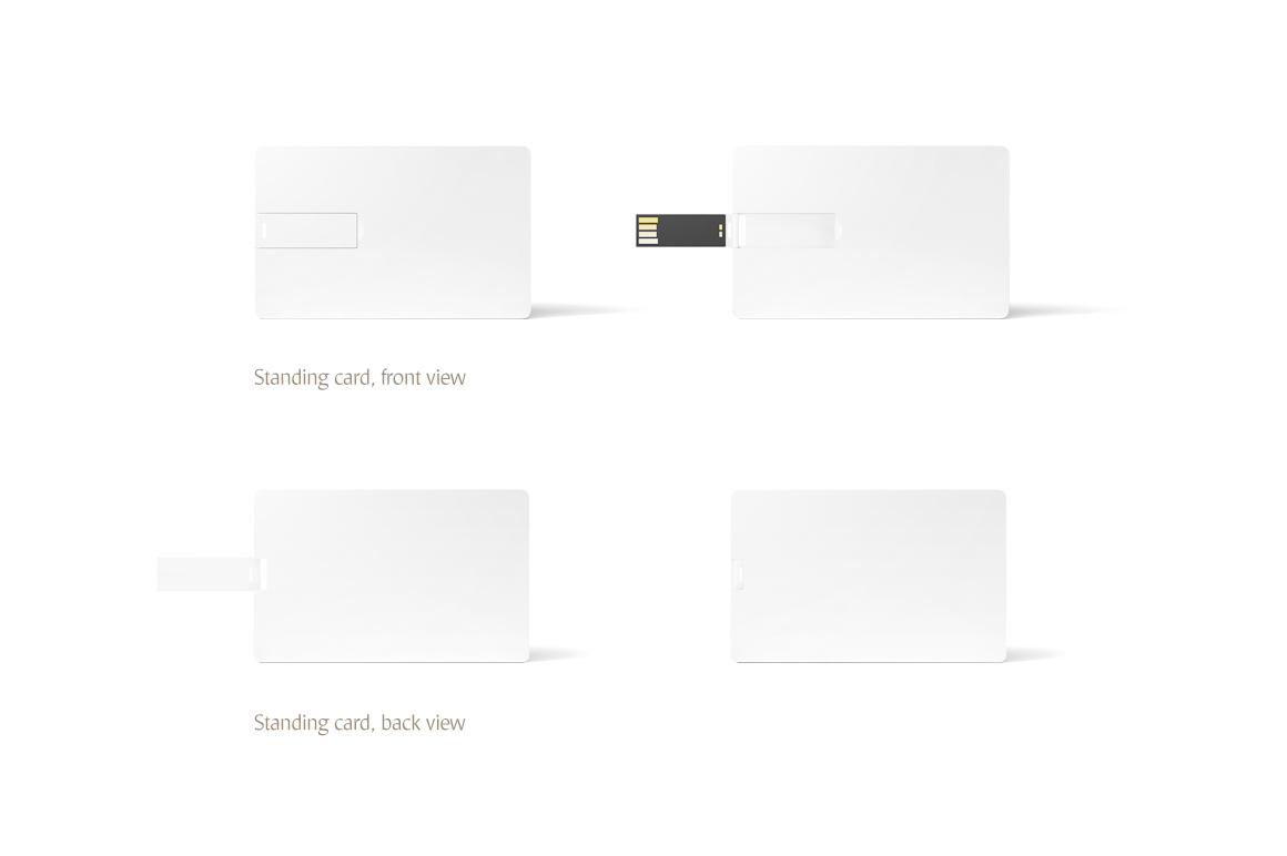 Wafer USB Wallet Card Product Mockup Template Small Screenshot Wafer USB Wallet Card Product Mockup