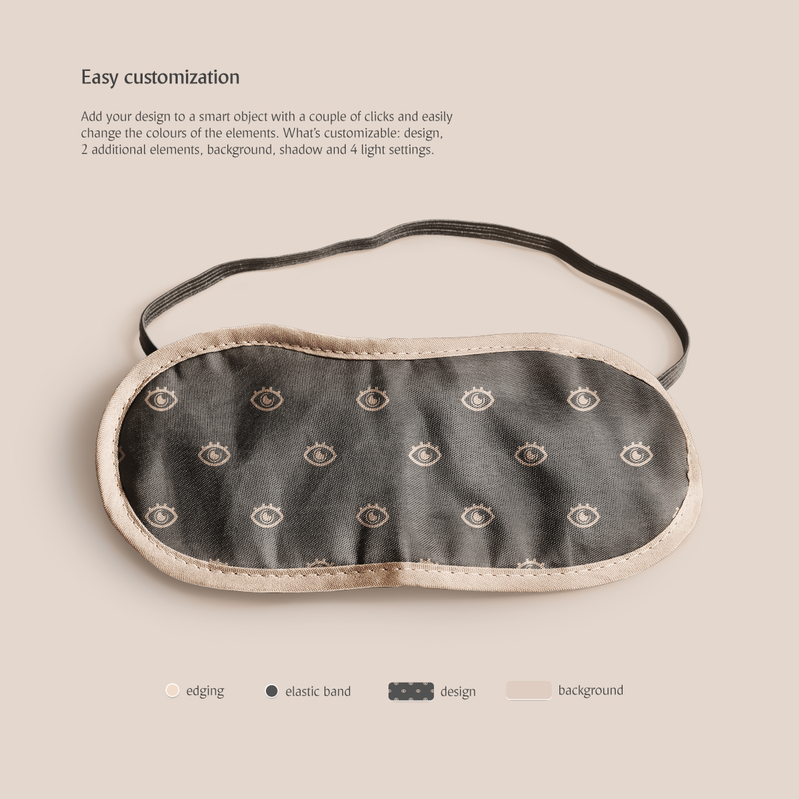 Sleeping Mask Product Mockup Template Small Screenshot Sleeping Mask Product Mockup