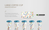 Large Coffee Cup Animated Product Mockup Theme Small Screenshot Large Coffee Cup Animated Product Mockup