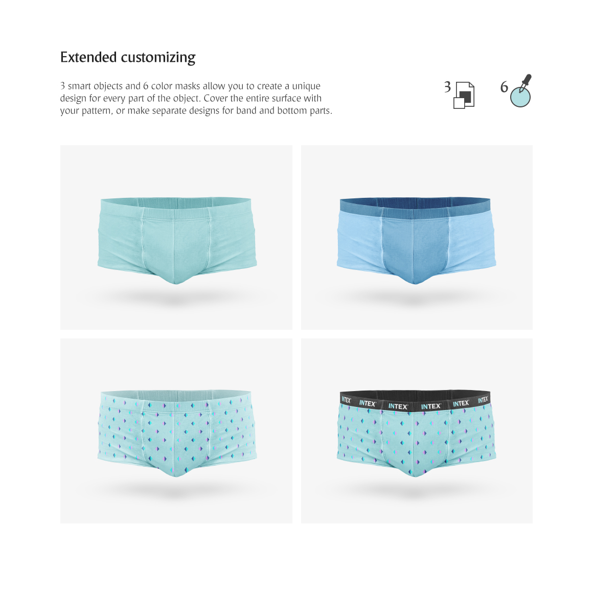men s trunks underwear product mockup 73661