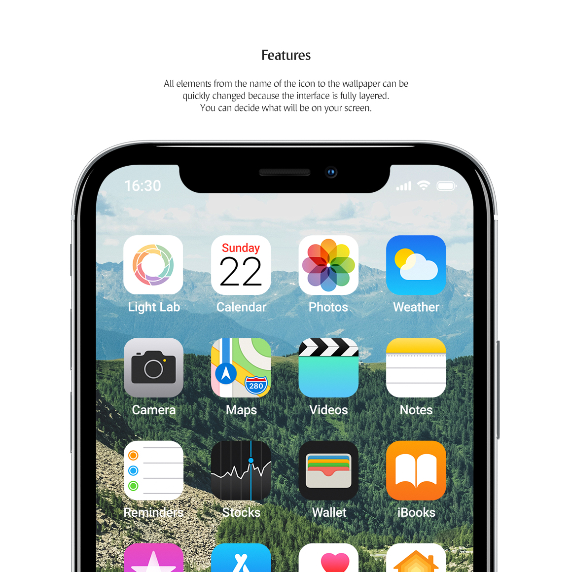 Phone App Set Product Mockup Template Small Screenshot Phone App Set Product Mockup