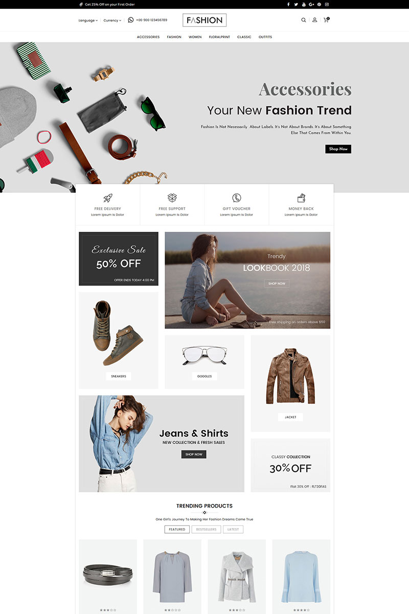 Fashion Clothing and Accessories OpenCart Template Fashion Clothing & Accessories OpenCart Template