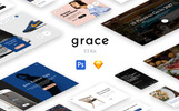 Grace UI Kit UI Elements Template Small Screenshot Grace UI Kit UI Elements