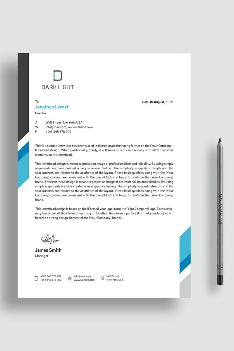 Simple Letterhead Corporate identity Template Small Screenshot Simple Letterhead Corporate Identity Template