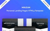Msuzan - Personal Responsywne Motyw Landing Page Mały zrzut ekranu Responsywny szablon Landing Page Msuzan - Personal #74774